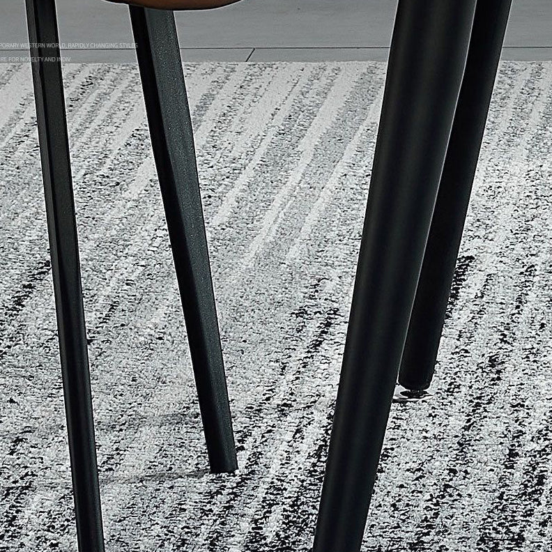 Modern Sintered Stone Dining Room Set Standard Height with 4 Legs Base Dining Set