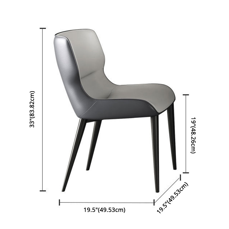 Modern Sintered Stone Dining Table Set with Rectangle Table and Metal Base Formal Dining Set