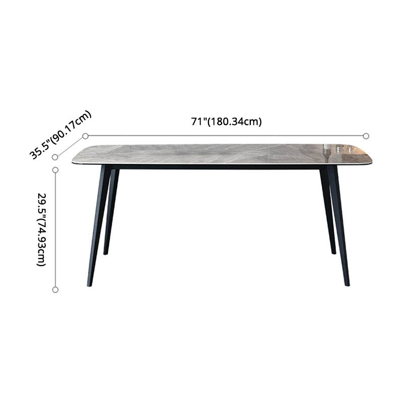 Modern Kitchen Sintered Stone Dining¬†Set with Standard Height Dining¬†Room¬†Table¬†Set