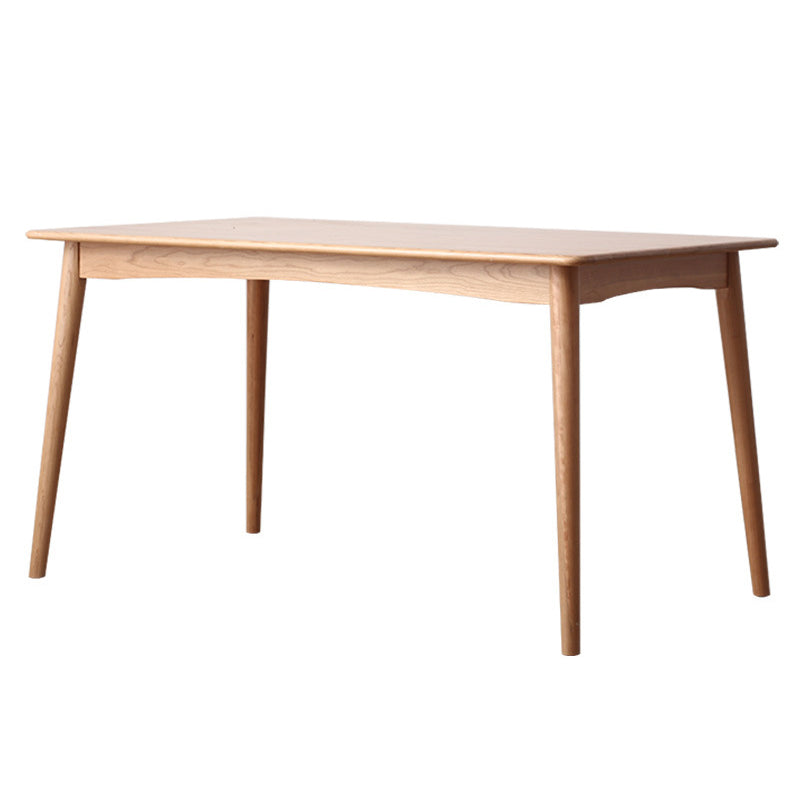 Minimalistischer Stil Massivholz Top Esstisch Set von Rechteckform Formales Esnette Set