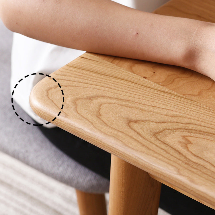 Minimalistischer Stil Massivholz Top Esstisch Set von Rechteckform Formales Esnette Set