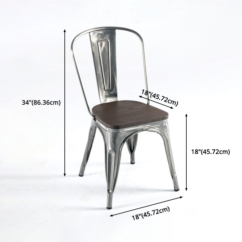 Industrial Style Solid Wood Dining Set with Rectangle Shape Table and 4 Legs Base for Home Use