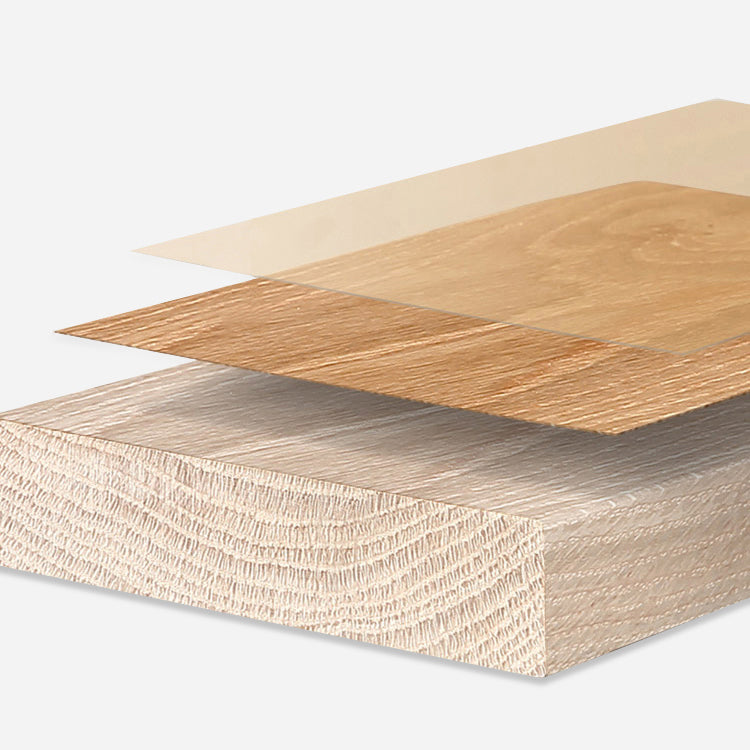 Moderne stijl eettafel set witte sintered stenen eettafel met massieve houten basis