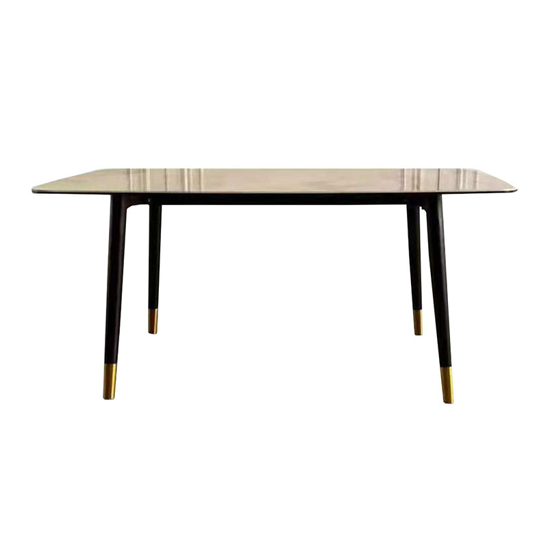 Nordic Sintered Stone Dining Room Set with Metal Base Dining Furniture for Home Use