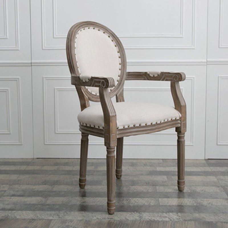 Set da pranzo in legno massiccio in stile fattoria con tavolo a forma di rettangolo e base a 4 gambe per uso domestico