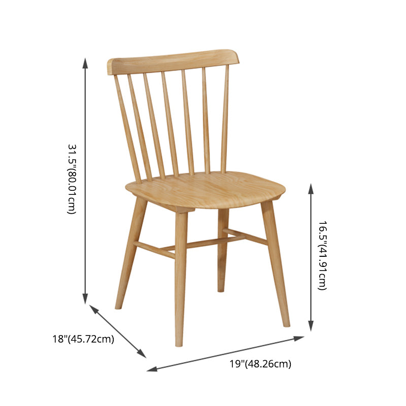 Modern Style Solid Wood Dining Set with Rectangle Shape Table and Trestle Base for Home Use