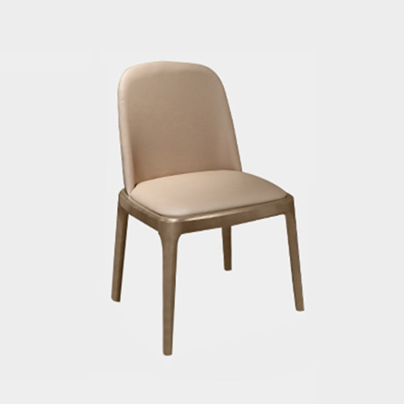 Mesa de piedra sinterizada de estilo escandinavo Piernas marrones Mesa de comedor con base de madera