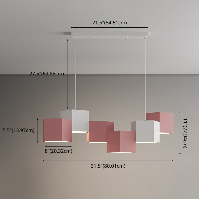 6 légers îlots de cuisine pendentif pendentif linéaire éclairage suspendu suspendu