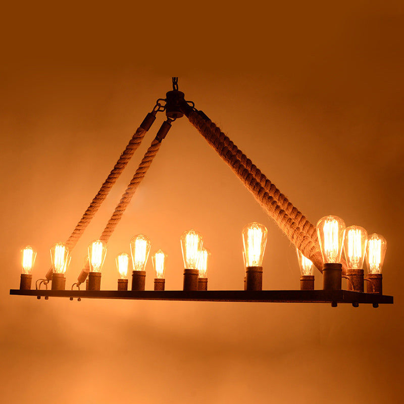 Linea de iluminación de la isla lineal colgante lineal lsland iluminación de la isla colgante luces en metal