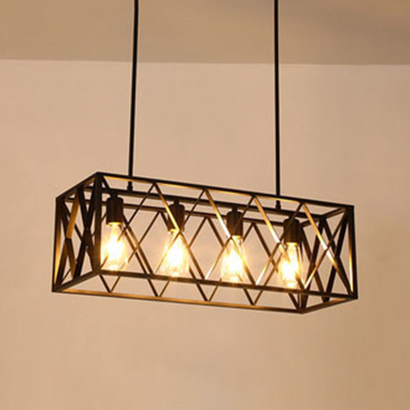 Lámpara moderna de lámpara lineal iluminación lineal lámpara de araña moderna en negro