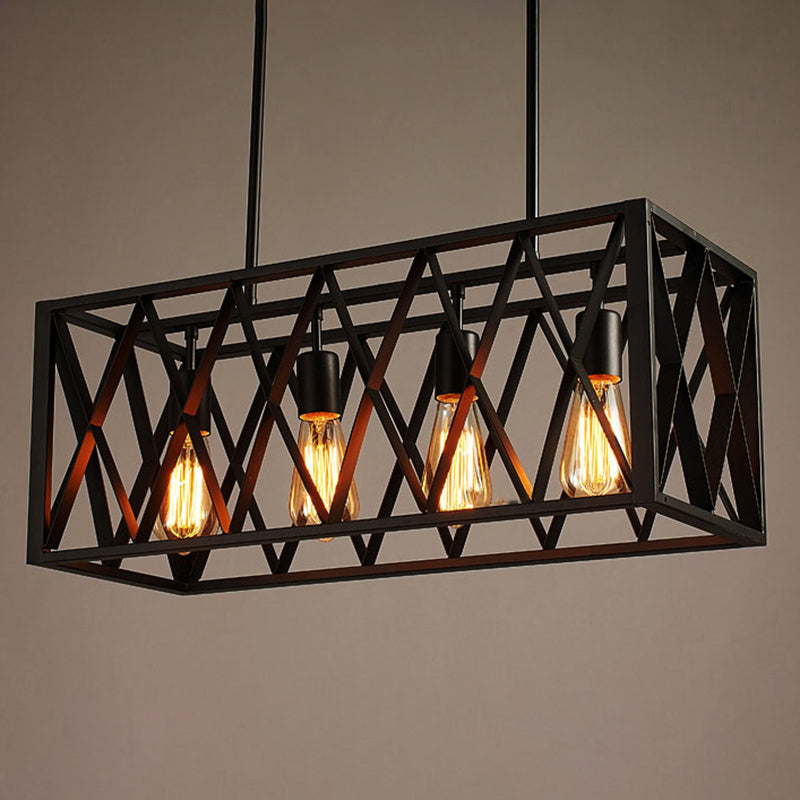 Lámpara moderna de lámpara lineal iluminación lineal lámpara de araña moderna en negro