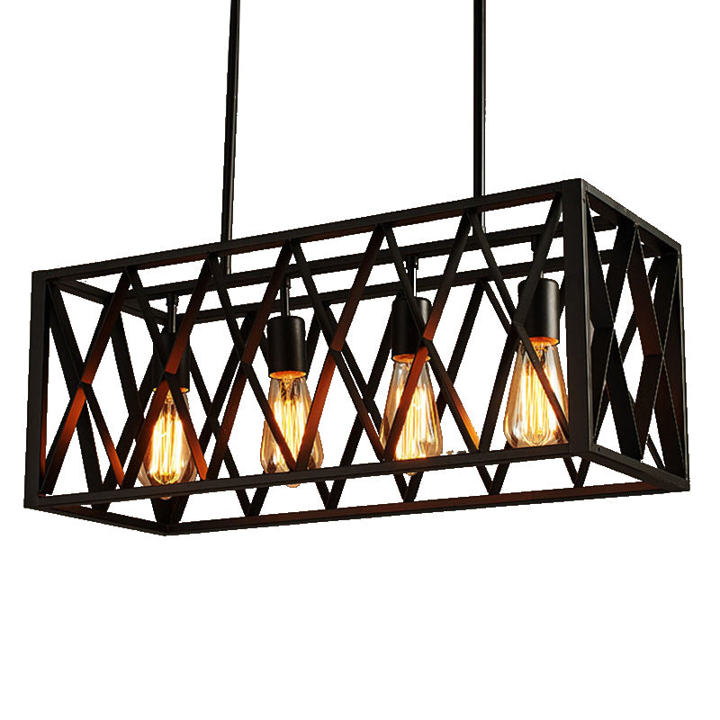 Lámpara moderna de lámpara lineal iluminación lineal lámpara de araña moderna en negro