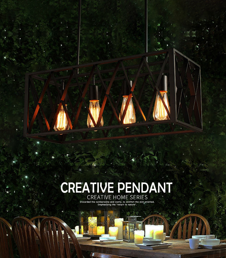 Lámpara moderna de lámpara lineal iluminación lineal lámpara de araña moderna en negro