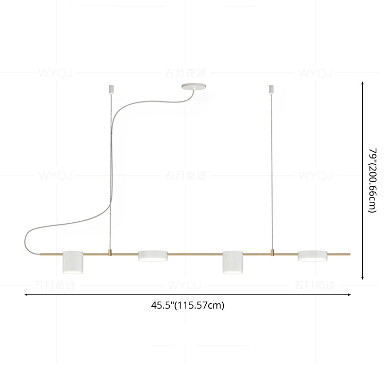 4 Lights Lighting Lighting Lighting Lighting colgante colgante de la isla de cocina