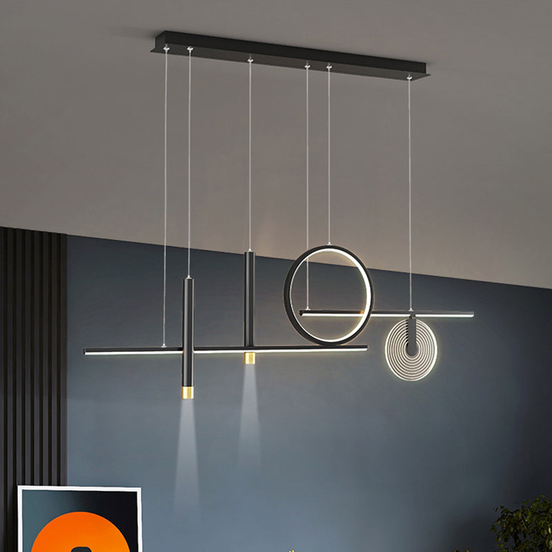 6 légers îlots de cuisine pendentif pendentif linéaire éclairage suspendu suspendu