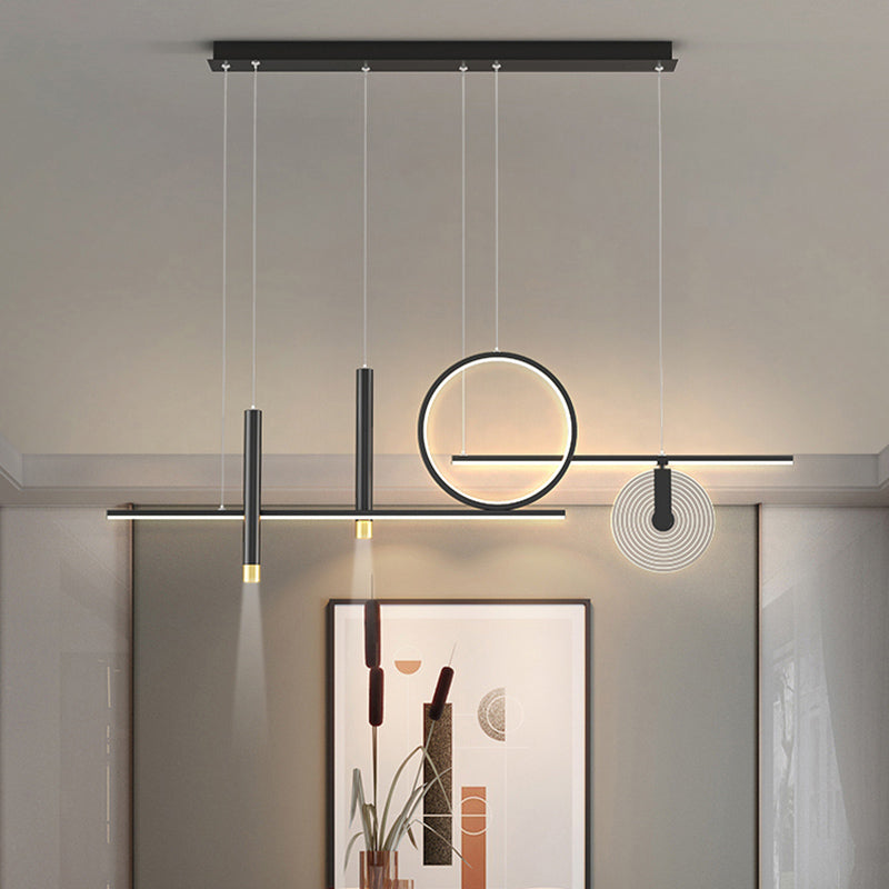 6 légers îlots de cuisine pendentif pendentif linéaire éclairage suspendu suspendu