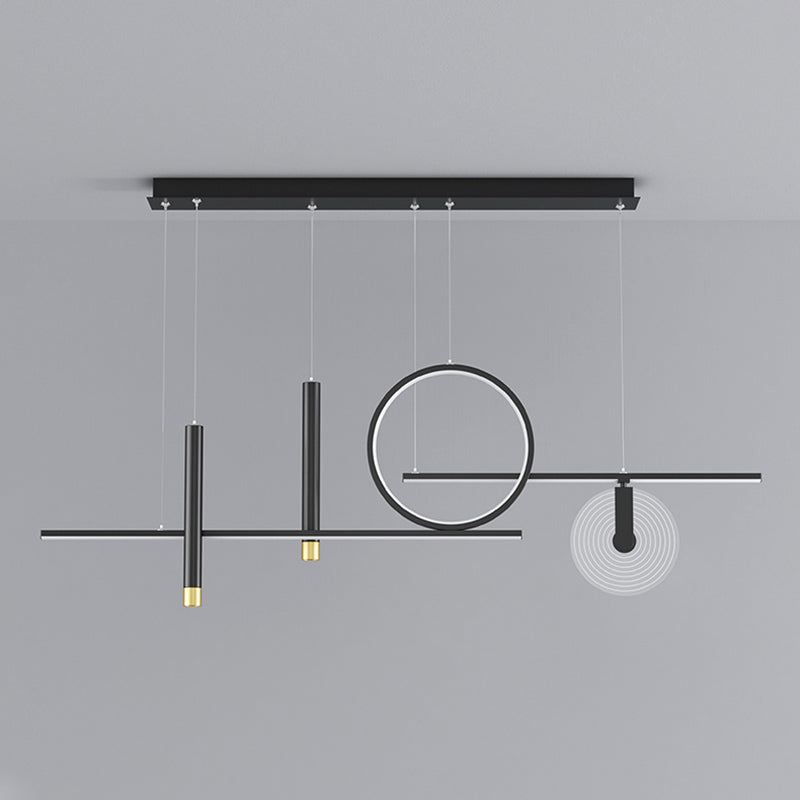 6 légers îlots de cuisine pendentif pendentif linéaire éclairage suspendu suspendu