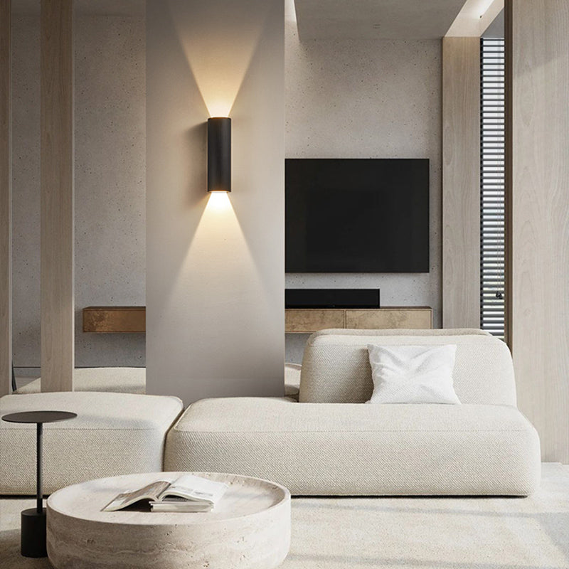 Luminaire de murs de cylindre de style moderne Lumière luminaire en aluminium Lights
