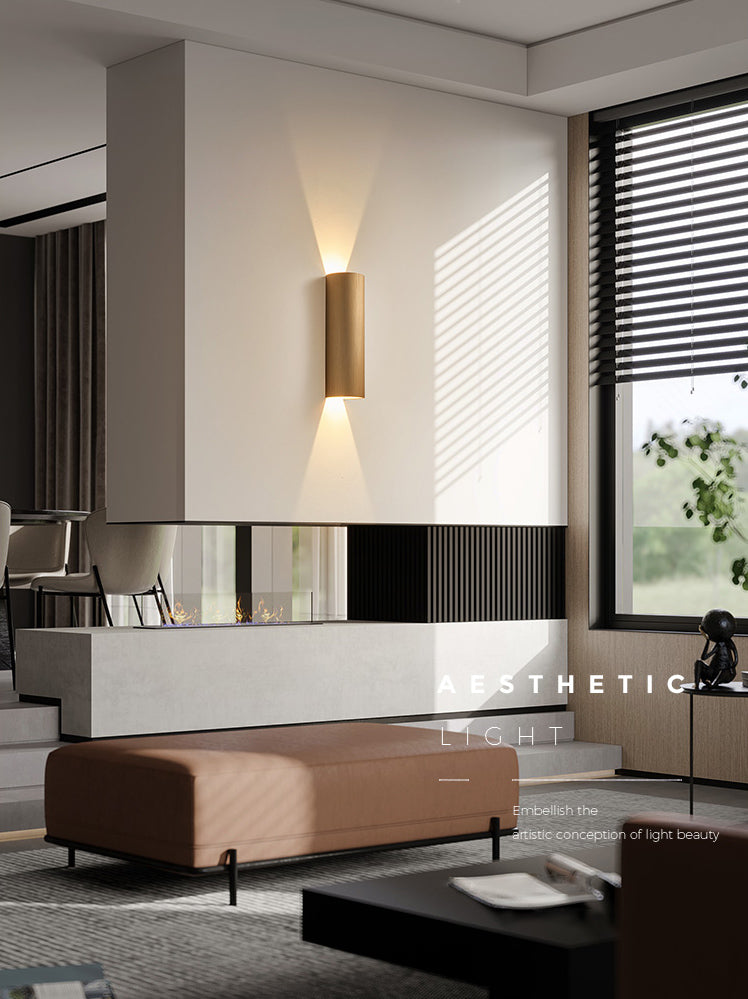 Luminaire de murs de cylindre de style moderne Lumière luminaire en aluminium Lights