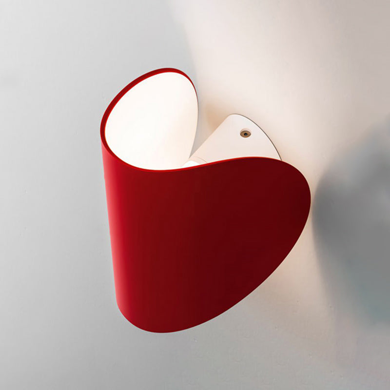 Modern Style Curve Wall Sconce Lamps 1-Light Metallic Wall Light Lamp Sconce