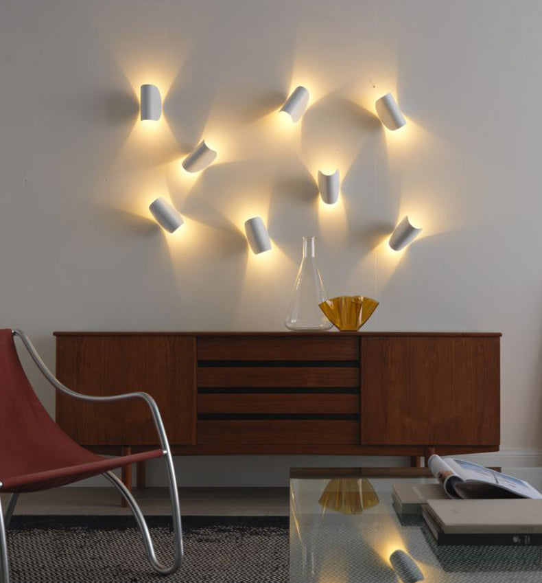 Modern Style Curve Wall Sconce Lamps 1-Light Metallic Wall Light Lamp Sconce