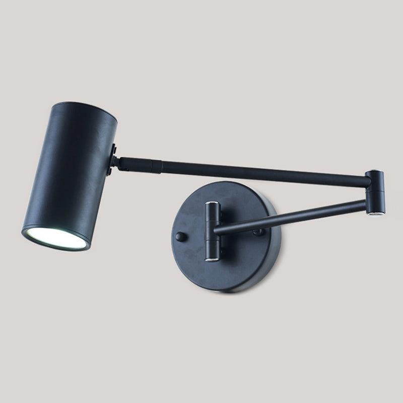 Swing Arm Metallic Wall Mount Lights Modern Style 1-Light Sconces Wall Lights