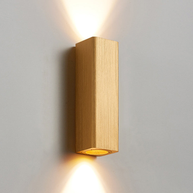 Rectangle Wall Lighting Fixtures Modern Style Aluminum 2-Lights Wall Mount Lamp