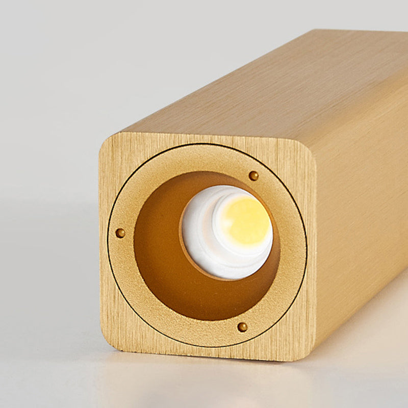 Rectangle Wall Lighting Fixtures Modern Style Aluminum 2-Lights Wall Mount Lamp