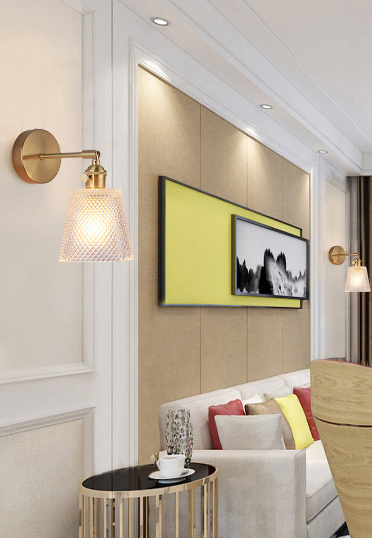 Glasgeometrische schaduw Wandlampen Modern eenvoudig