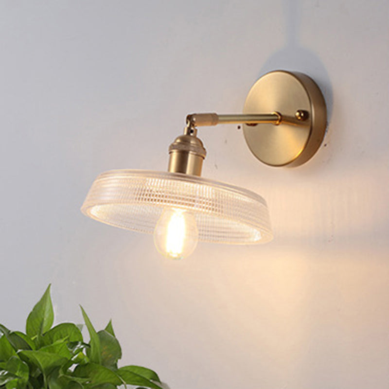 1-Licht geometrische Wandleuchten moderne einfache Style-Glas-Wandbeleuchtung in Gold