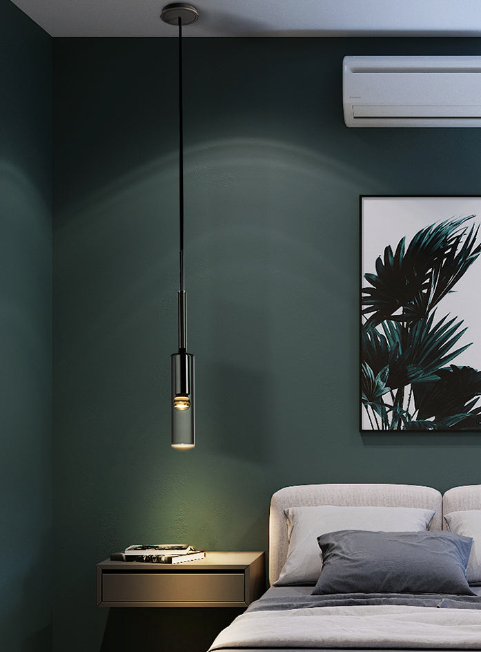 1-Ligth Crystal Pendant Lighting Fixtures Minimalism Ceiling Pendant for Dining Room