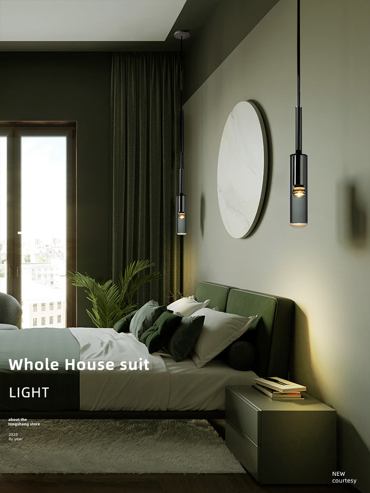 1-Ligth Crystal Pendant Lighting Fixtures Minimalism Ceiling Pendant for Dining Room