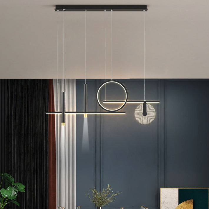 6 légers îlots de cuisine pendentif pendentif linéaire éclairage suspendu suspendu