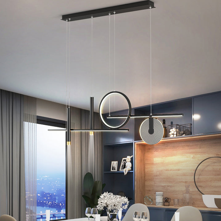 6 légers îlots de cuisine pendentif pendentif linéaire éclairage suspendu suspendu