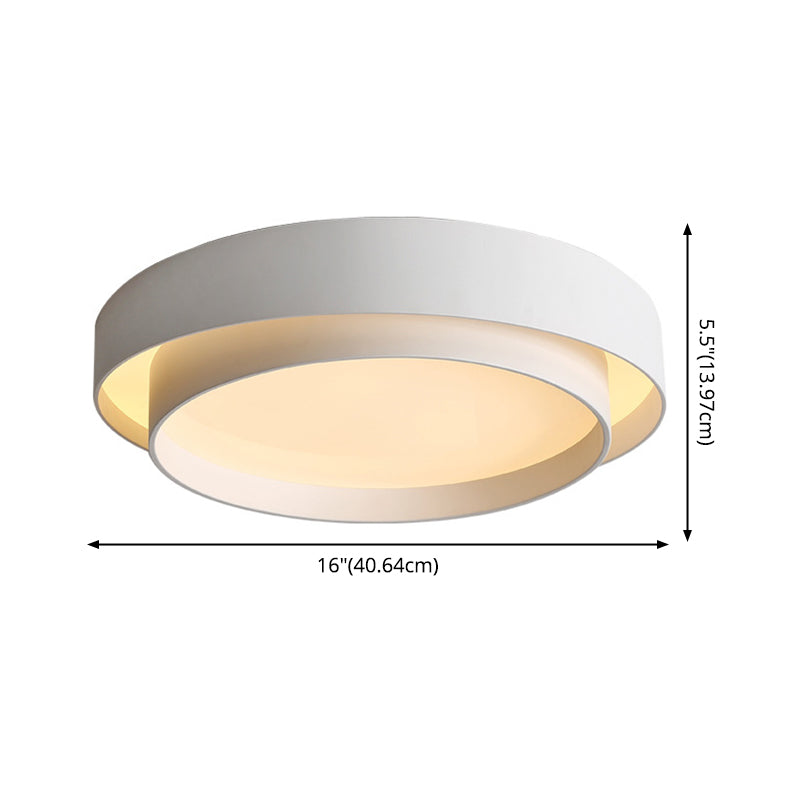 Ultra-thin LED Lamp Flush Mount Ceiling Light with Iron Art for Corridor