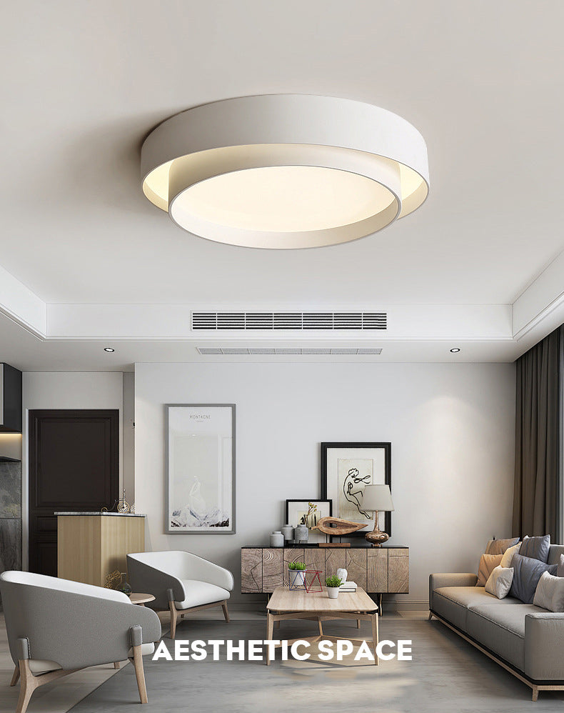 Ultra-thin LED Lamp Flush Mount Ceiling Light with Iron Art for Corridor