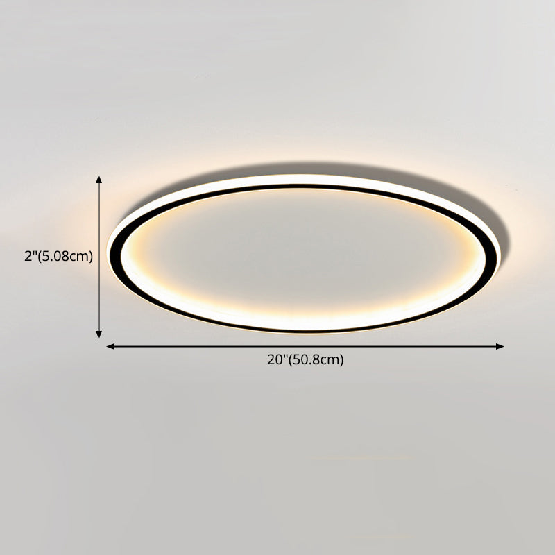 Nordic Creative Ultradünne LED-Lampe Unterputz-Deckenleuchte für Wohnzimmer
