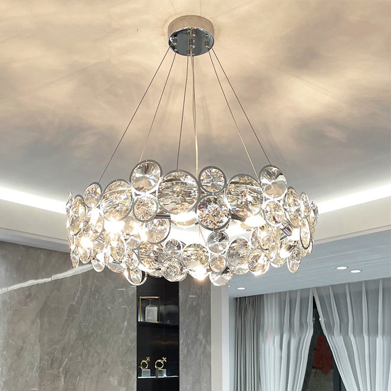 Bubbles Shape Crystal Chandelier Light Modern Style Dining Room Pendant Light