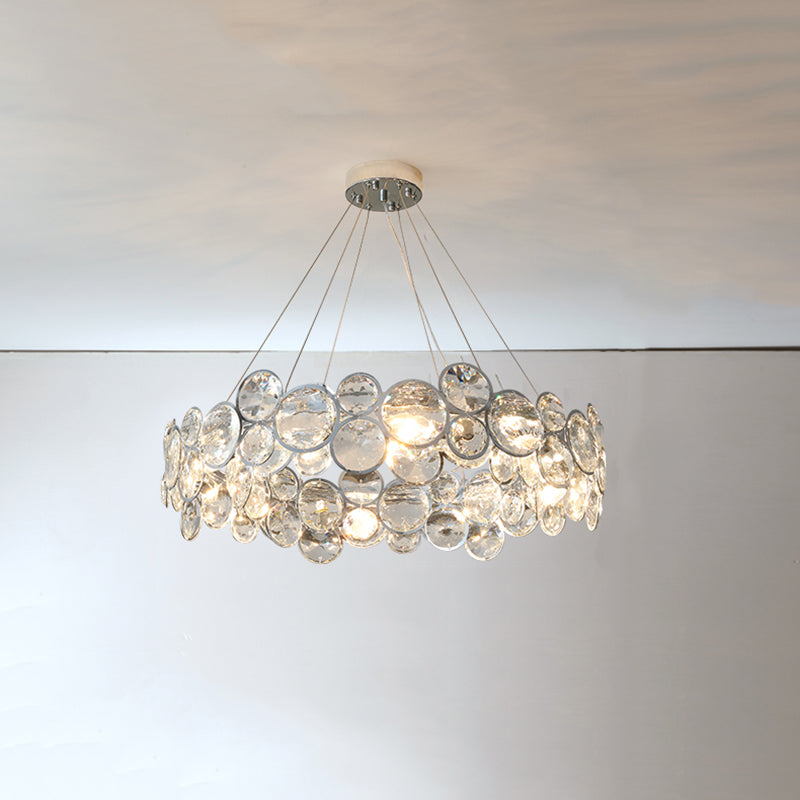 Bubbles Shape Crystal Chandelier Light Modern Style Dining Room Pendant Light