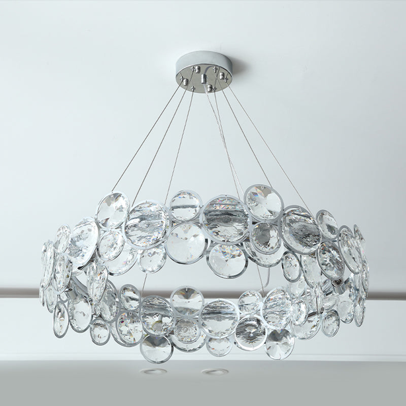 Bubbles Shape Crystal Chandelier Light Modern Style Dining Room Pendant Light