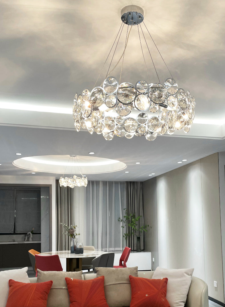 Bubbles Shape Crystal Chandelier Light Modern Style Dining Room Pendant Light