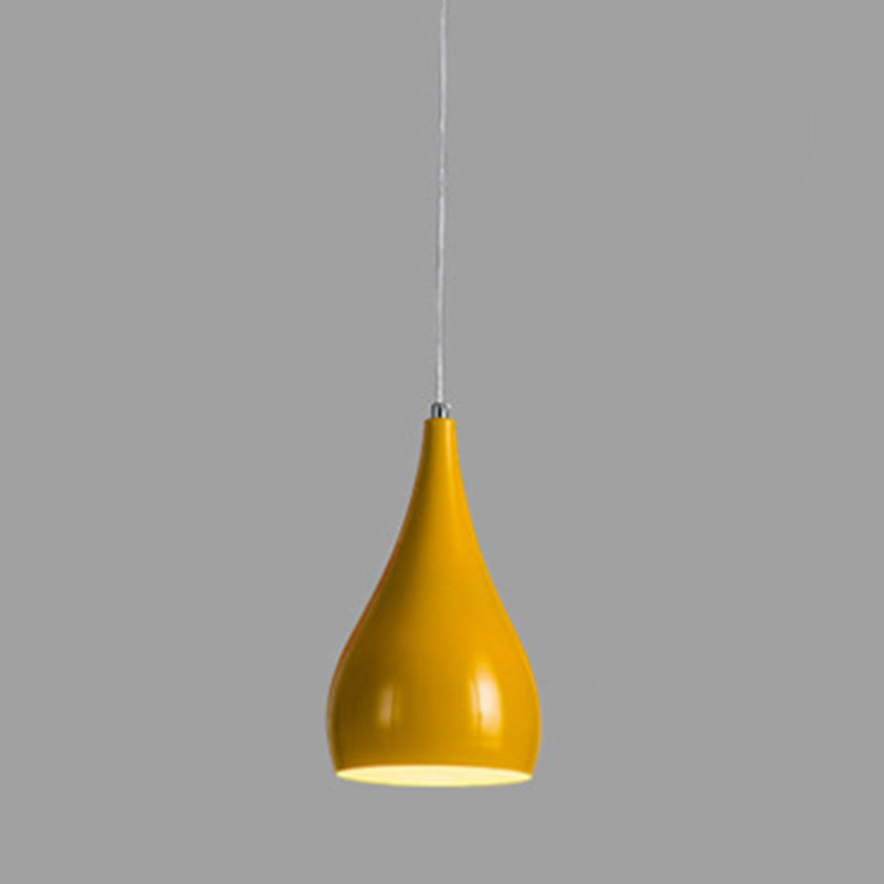 Macron Color Metal Hanging Light Nordic Style Pendant Light Cone Shape Hanging Light for Kitchen
