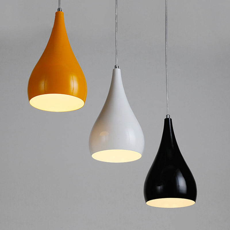 Macron Color Metal Hanging Light Nordic Style Pendant Light Cone Shape Hanging Light for Kitchen