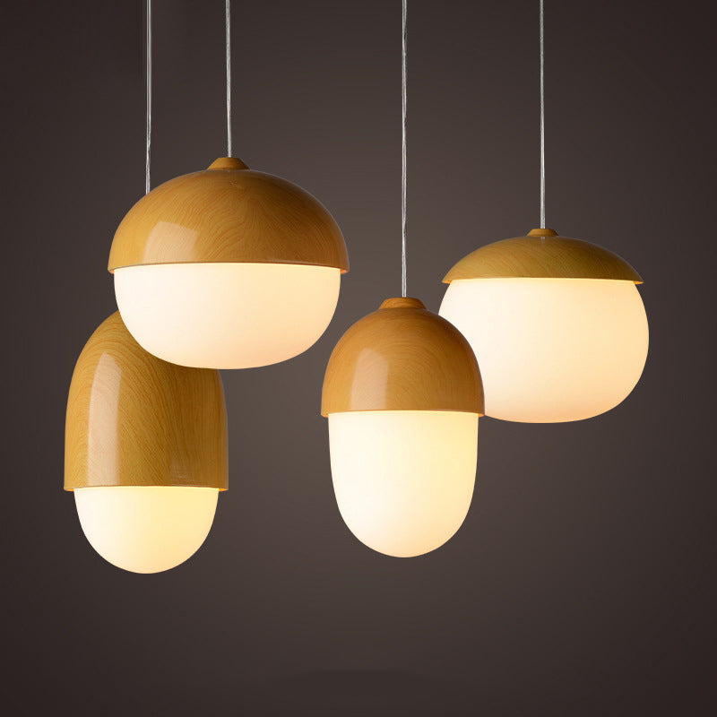 Illuminazione a sospensione a sfera di vetro contemporanea 1 lampada sospesa per la sala da pranzo