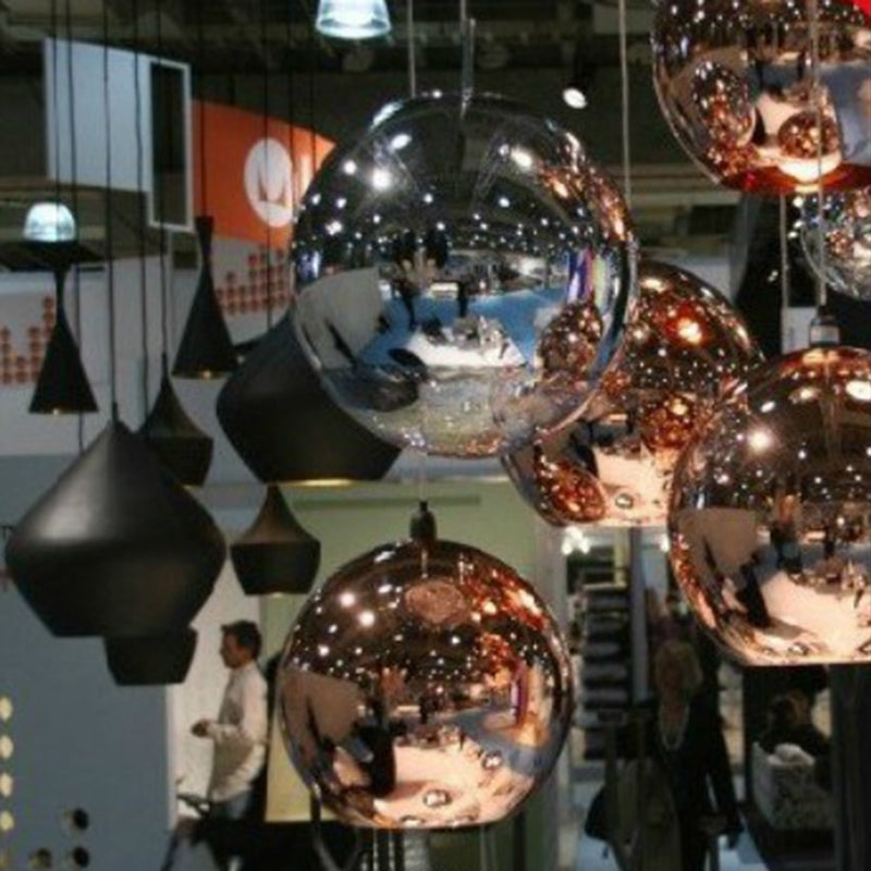 Glass Ball Pendant Lighting Modern 1 Head Hanging Lamp for Dinning Room
