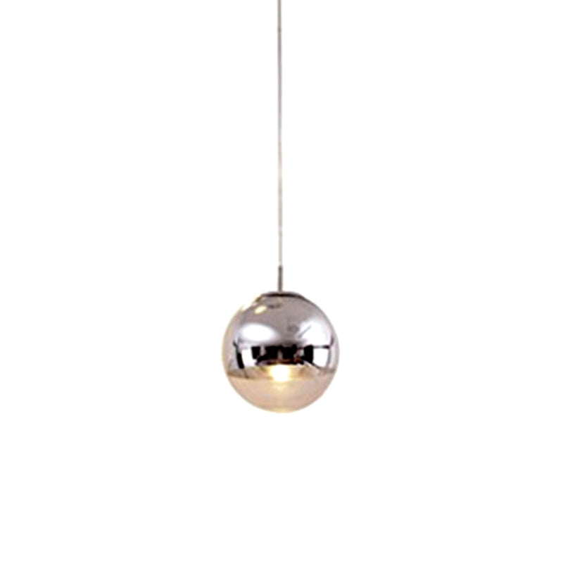 Glass Ball Pendant Lighting Modern 1 Head Hanging Lamp for Dinning Room