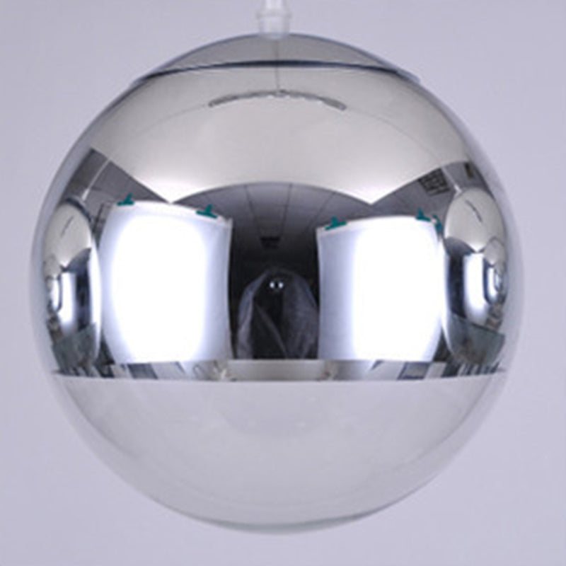 Glass Ball Pendant Lighting Modern 1 Head Hanging Lamp for Dinning Room