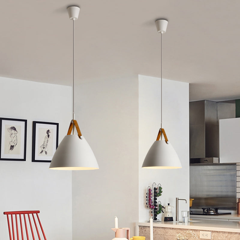 Macron Metal Hanging Light Nordic Style Pendant Light Cone Shape Hanging Light for Coffee Shop