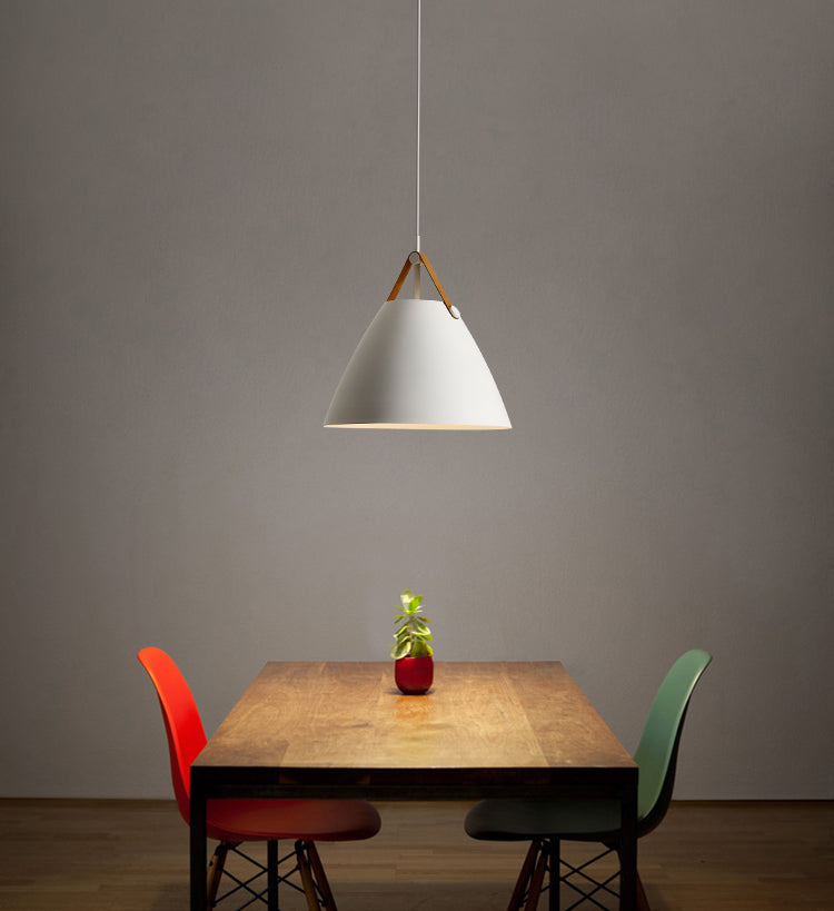 Macron Metal Hanging Light Nordic Style Pendant Light Cone Shape Hanging Light for Coffee Shop