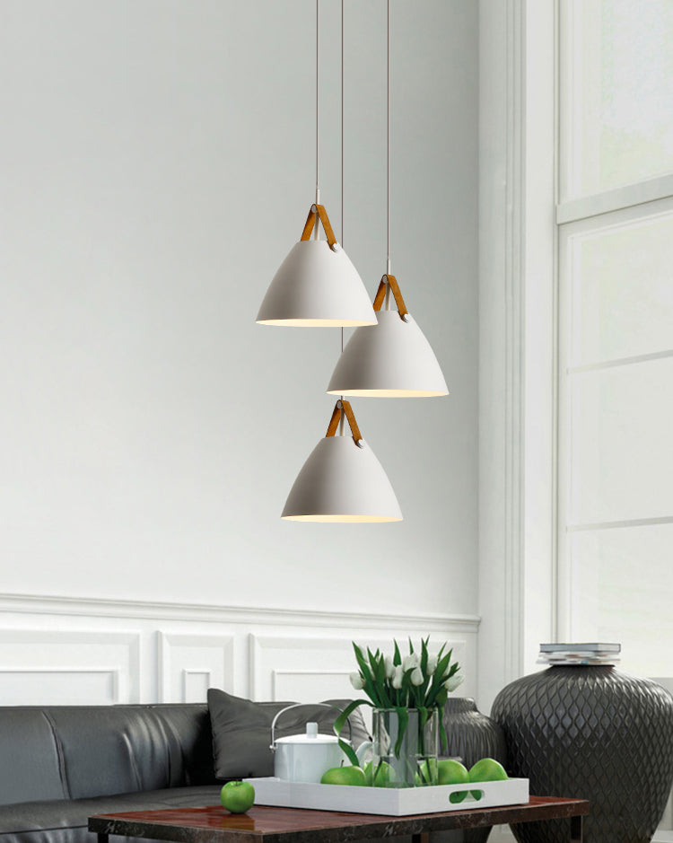 Macron Metal Hanging Light Nordic Style Pendant Light Cone Shape Hanging Light for Coffee Shop